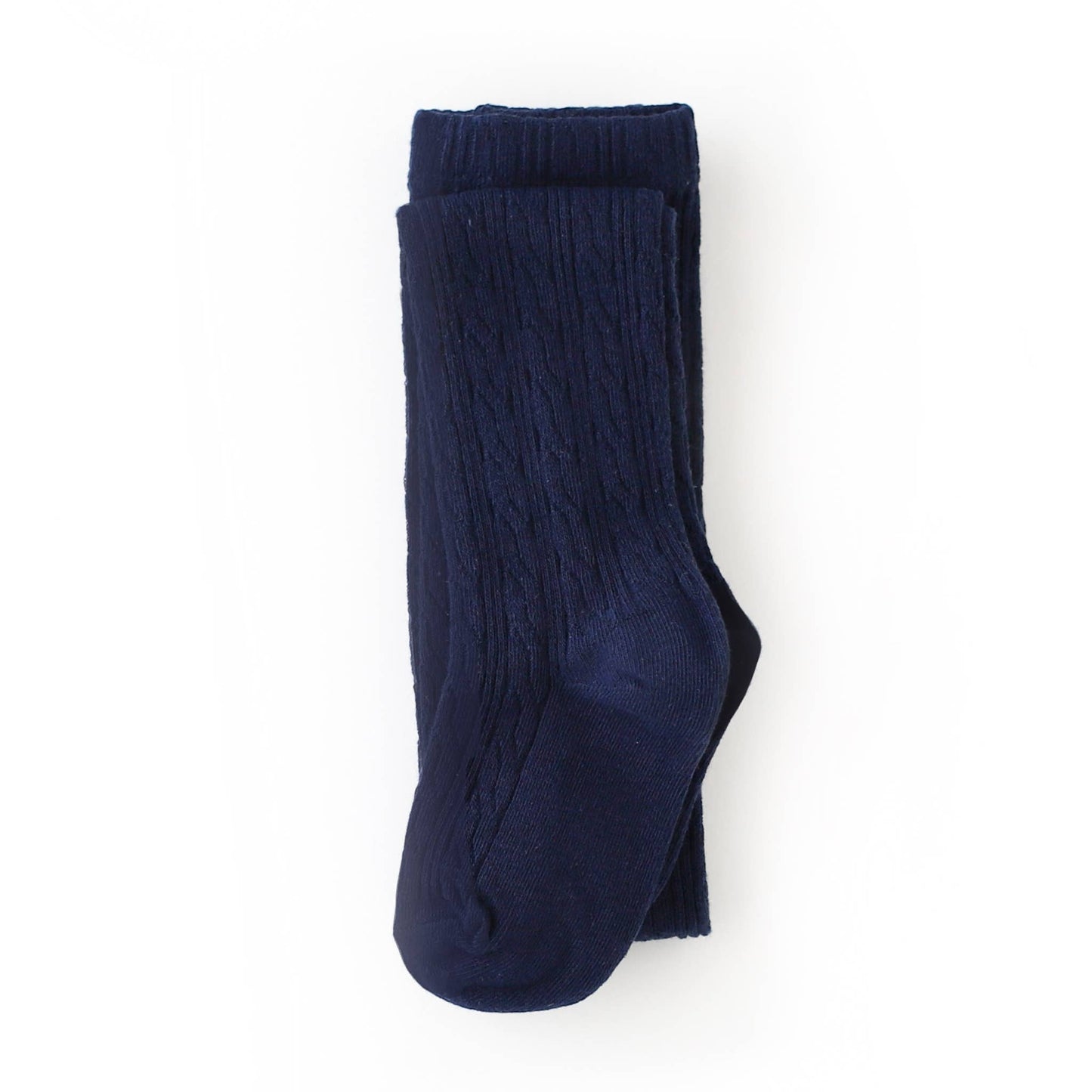 Navy Cable Knit Tights