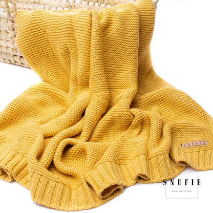 Snufie crib blanket Ochre yellow