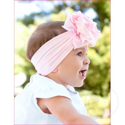 Large Fan Flower Cotton Baby Band 6-24MO