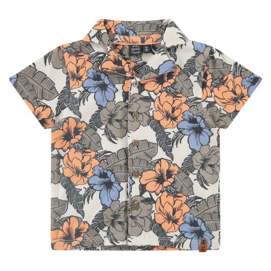 Boys Large Floral Hawaiian Shirt