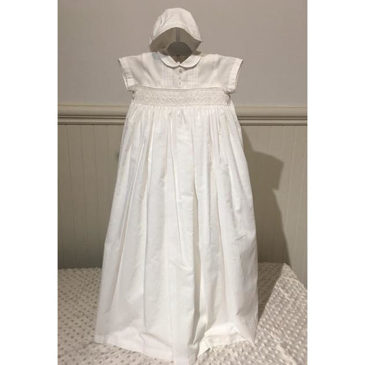 Christening Gown smocked boys NB