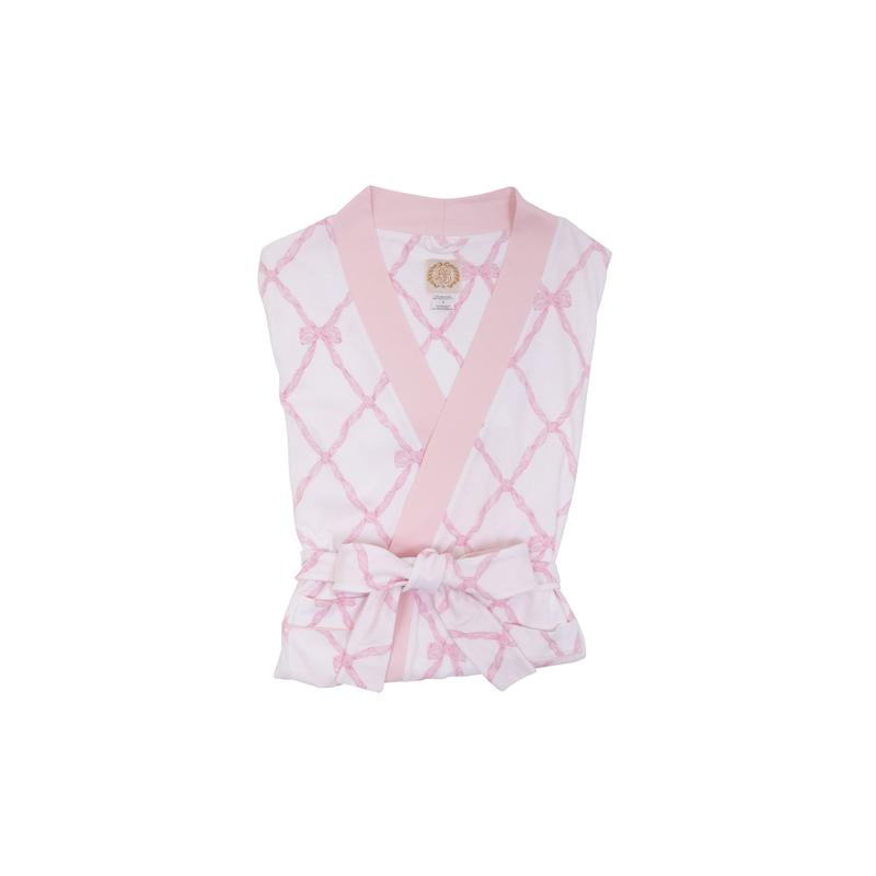 Ready or Not Robe (Ladies) Belle Meade Bow with Palm Beach Pink