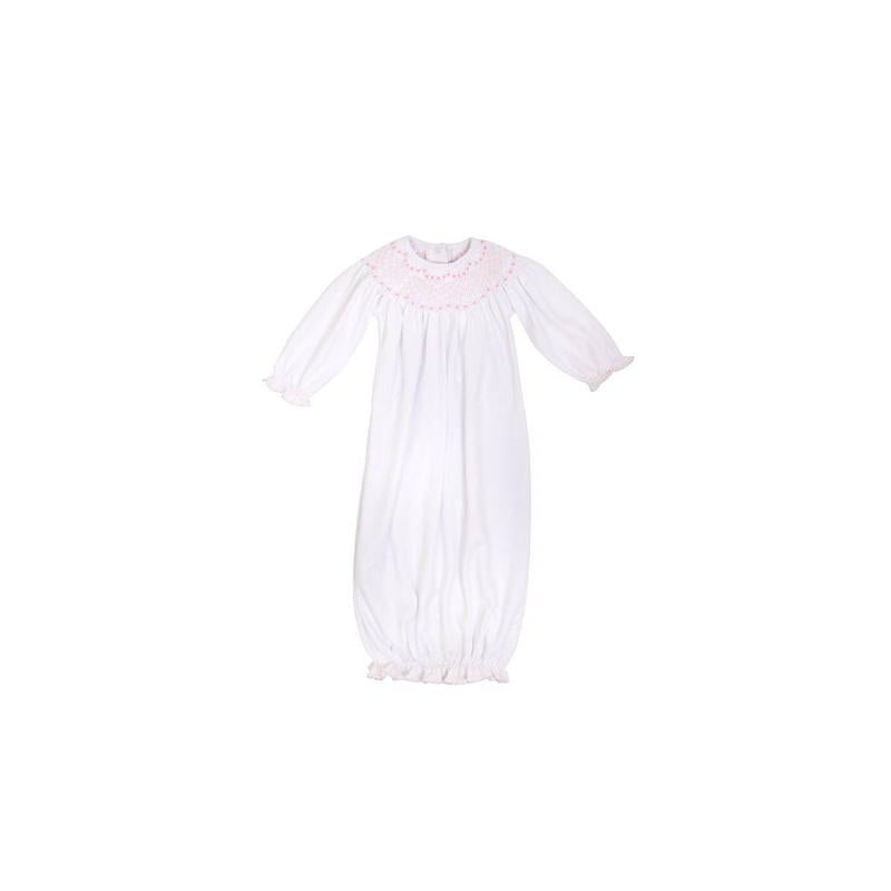 Sweetly Smocked Greeting Gown Pink or Blue