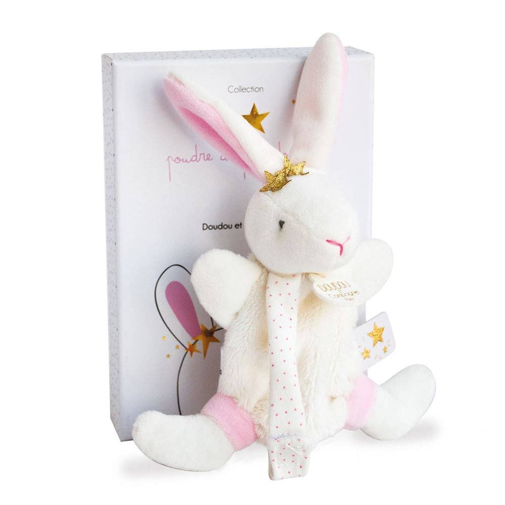 Pearl Bunny Baby Plush Animal Doudou Blanket