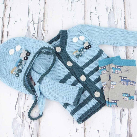 Choo Choo Train Sweater : 0-6 Months