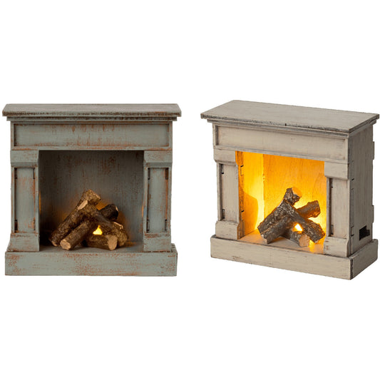 Fireplace Vintage Blue or Off White