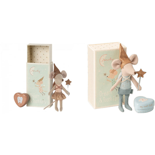 Tooth fairy mouse in matchbox, Big sister or Big brother