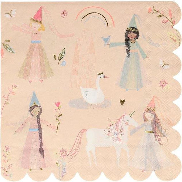 Princess Paper Napkins - Set of 16
