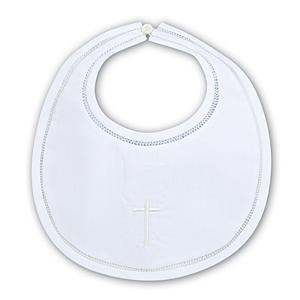 Bib White on white Cross