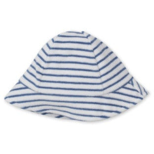 terry sunhat navy stripe