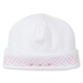 Hat w/ Hand Smk White W/Pink