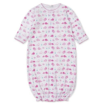 Conv Gown Pink Whale Watch Print