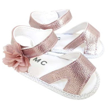 Pink or Silver Sandal W/Flower